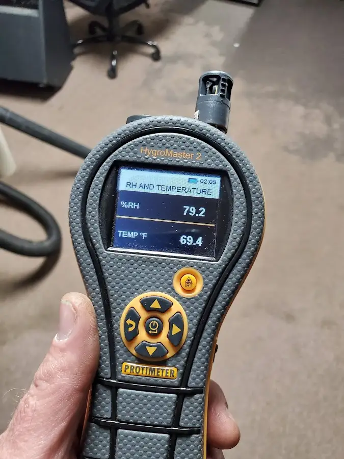 Moisture meter humidity assessment for Fire & Smoke Damage Restoration in Garner