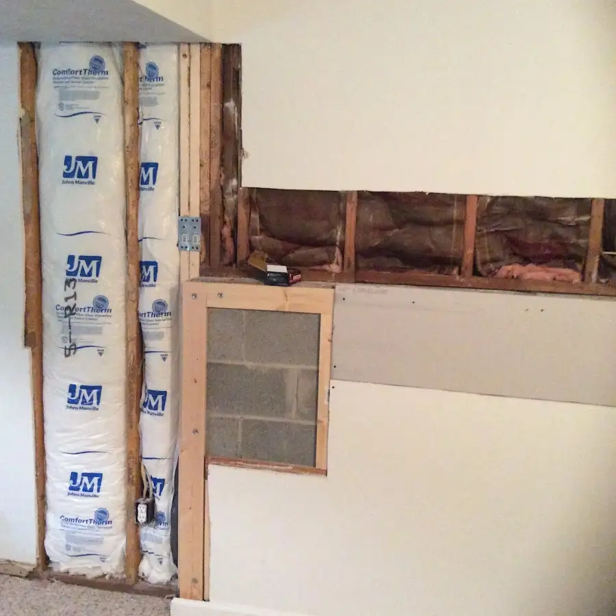 Wall insulation replacement during Contents Cleaning & Restoration in Garner